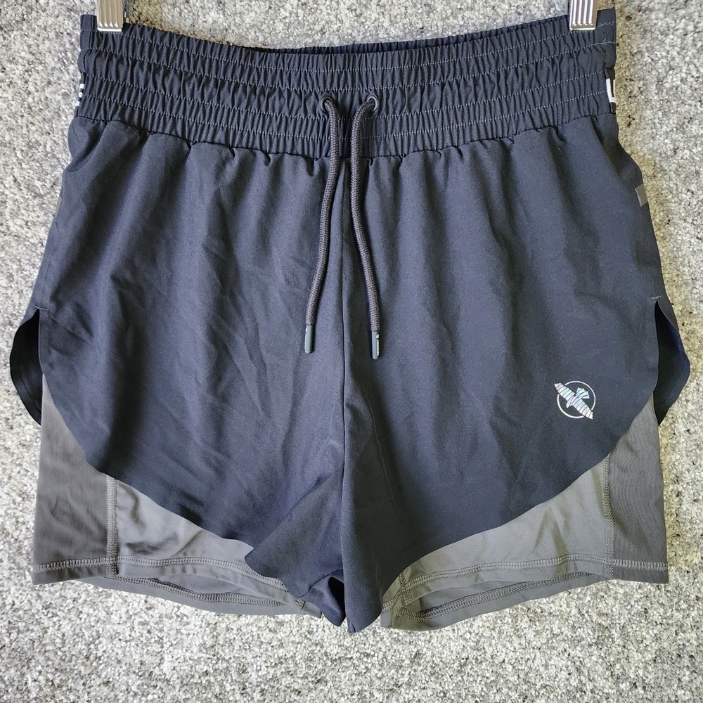 Hayabusa 2-in-1 Training Shorts Women Medium Black Compression Liner Excellent